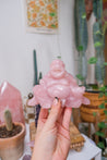 Rose Quartz Buddha Crystal Carving