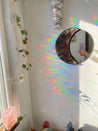 Wooden Crescent Moon Mirror
